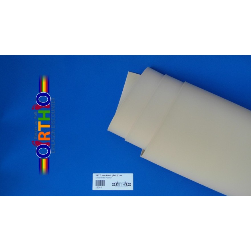 PPT-Polstermaterial haut 3 mm (glatt/rau)